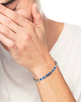 Bracciale elementi in pietra ed elementi in ematite catena marine