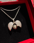 Collana cuore pavé Ti amo