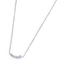 Collana catena cutting cross con zirconi centrali