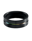 Anello Nero e multicolor