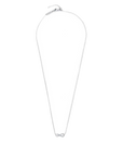 Collana infinito con zirconi bianchi