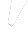 Collana infinito con zirconi bianchi