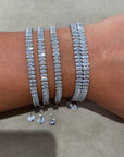 Bracciale tennis zirconi baguette