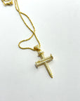 COLLANA CON CROCE MOD.CHIODO