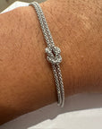 Bracciale Nodo in argento 925