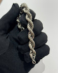 Bracciale corda in argento 925 big