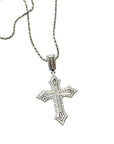 Collana con croce zirconata