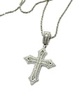 Collana con croce zirconata