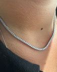 COLLANA TENNIS IN ARGENTO