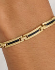 BRACCIALE TITAN PIASTRA DORATO