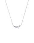 Collana catena cutting cross con zirconi centrali