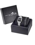 OROLOGIO DONNA LOTUS NERO E BRACCIALE ACCIAIO