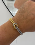 BRACCIALE NODO FOPE BICOLORE