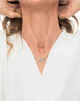 Collana infinito con zirconi bianchi