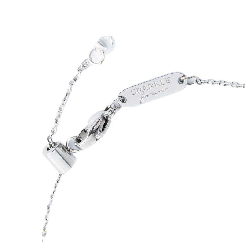Bracciale infinito con zirconi bianchi