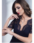Bracciale rodiato con cubic zirconia
