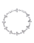 Bracciale rodiato con cubic zirconia