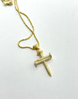 COLLANA CON CROCE MOD.CHIODO