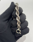 Bracciale corda in argento 925 big
