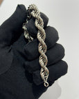 Bracciale corda in argento 925 big