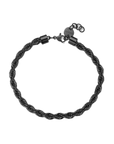 BRACCIALE RIPPLE CORDA NERA