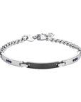 BRACCIALE TITAN E CRISTALLI NERI