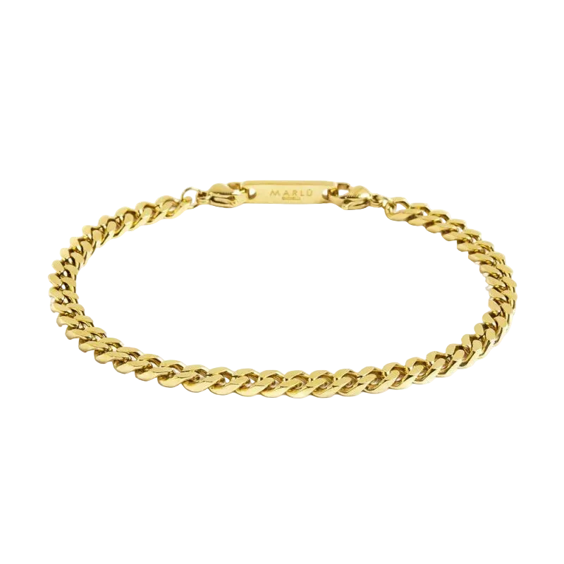 Bracciale catena grumetta dorata