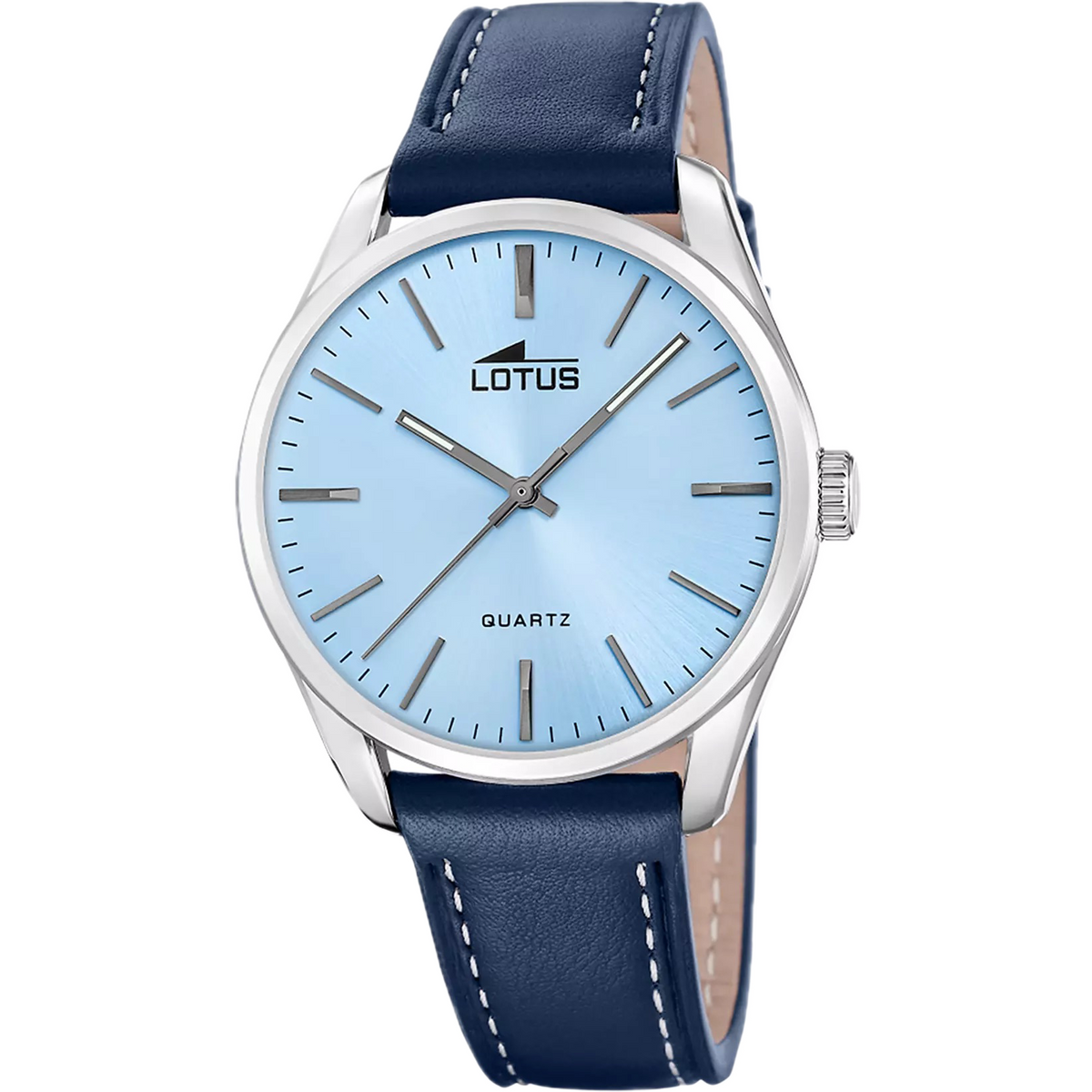Orologio Lotus in pelle azzurro